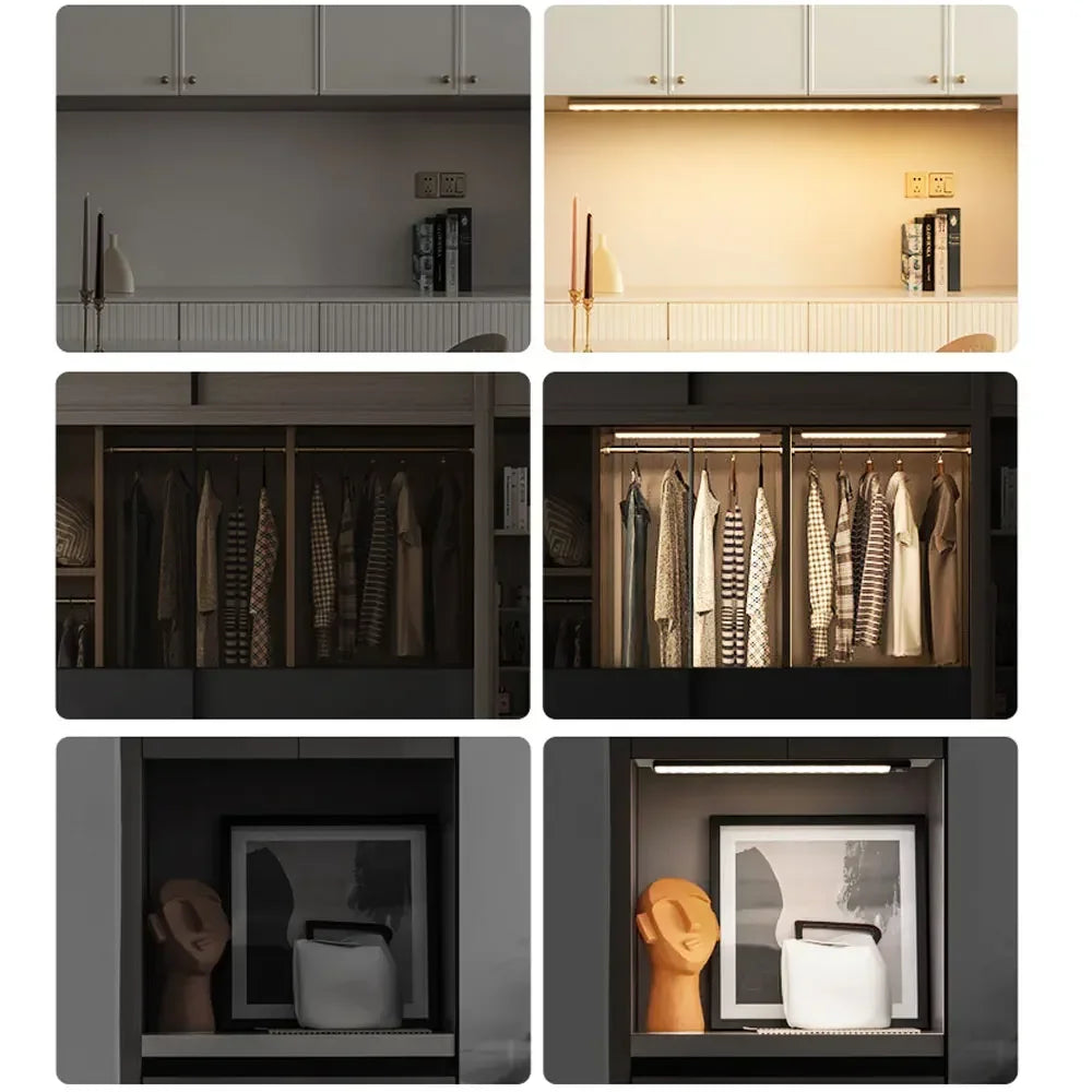 LED Bar Light Motion Sensor USB Rechargeable Led Night