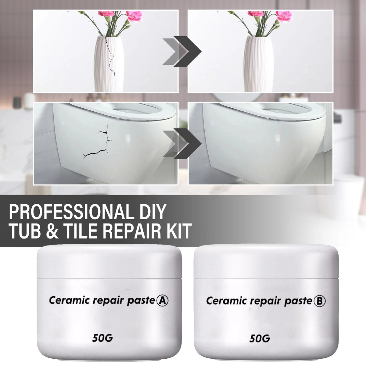 30/100g Tile Repair Agent AB Adhesive Ceramic Repair Glue