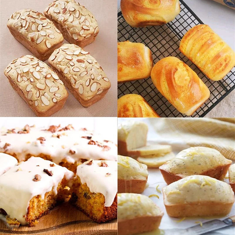 Silicone Mini Loaf Pan Bread Baking Silicone Mold For Brownie Cheesecake Chocolate Bar Kitchen Bakeware Meatloaf Ice Cube Tray