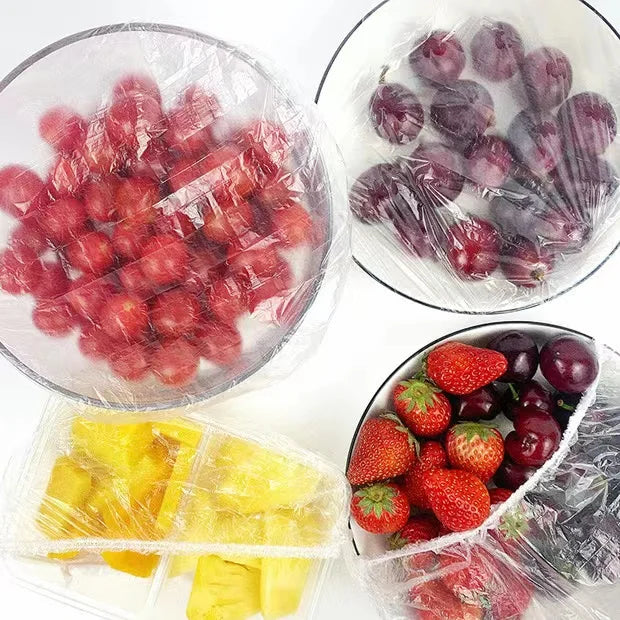 100-1000PCS Color Disposable Food Cover Wrap Food-Grade Fresh-keeping Film Bag Kitchen Disposable Bowl Cover Storage Wholesale