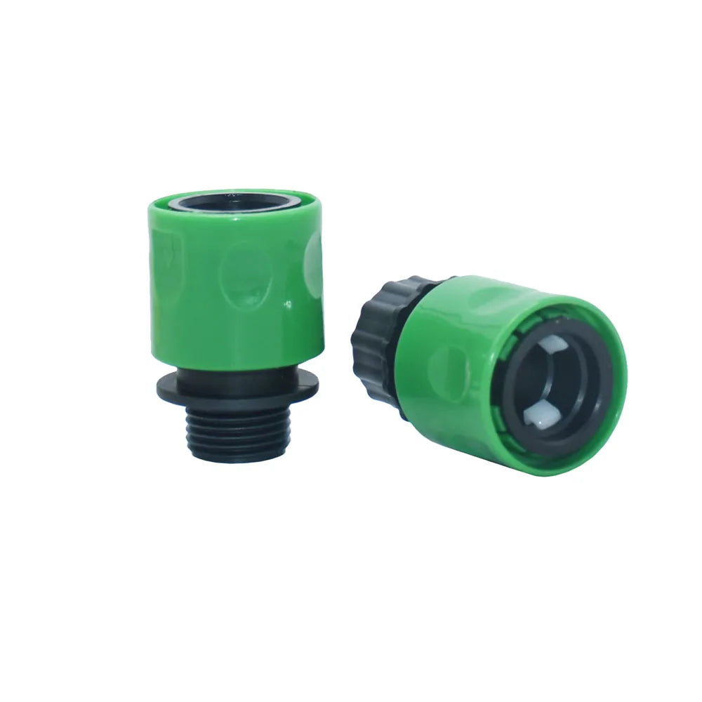 1/2" Male Female Thread Hose Quick Connecter For 16mm Nipple Garden Hose Water Fittings Watering Gun Adapter