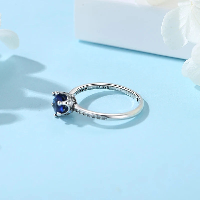 925 Sterling Silver Heart CZ Stackable Ring