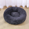 40cm-100cm Round Pet Bed for Large Dog Bed Super Soft Cat Bed Long Plush Dog House for Medium Dog House Winter Warm Sleeping