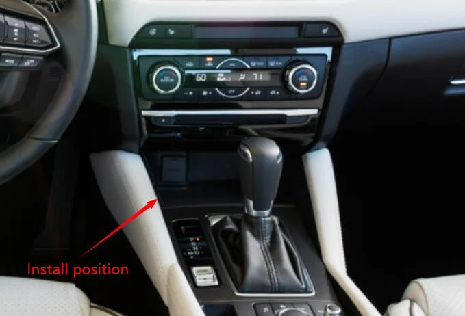 15w Fast Wireless charger pad For Mazda 6 Atenza 2016 2018 phone holder charge adapter mobile stand accessories interior
