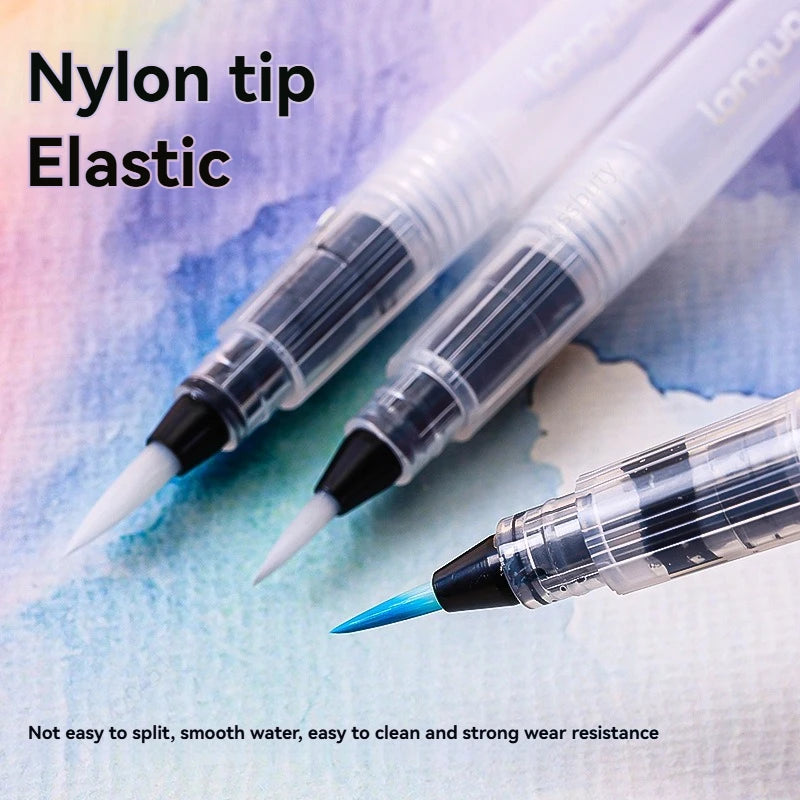 Set Refillable Water Brush Ink Pen For Water Color