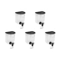 5-1pcs 550ml Mouthwash Dispenser for Bathroom Reusable Wall Mounted Liquid Toothpaste Breath Freshener Container for Kitchen Kid