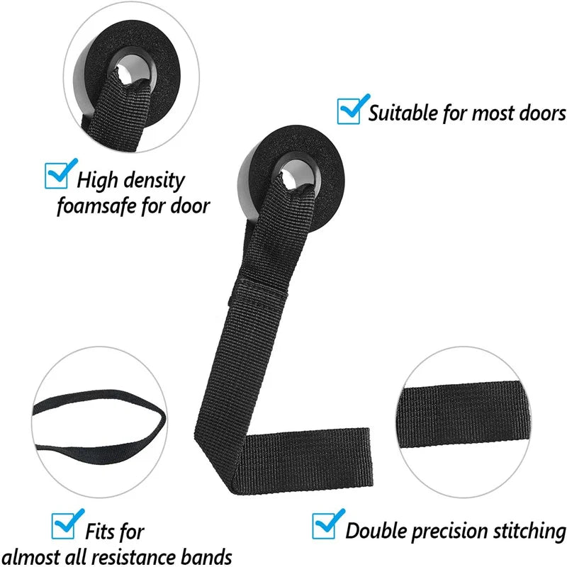 1/2pcs Elastic Resistance Door Anchor Holder Bands Tube Doorway