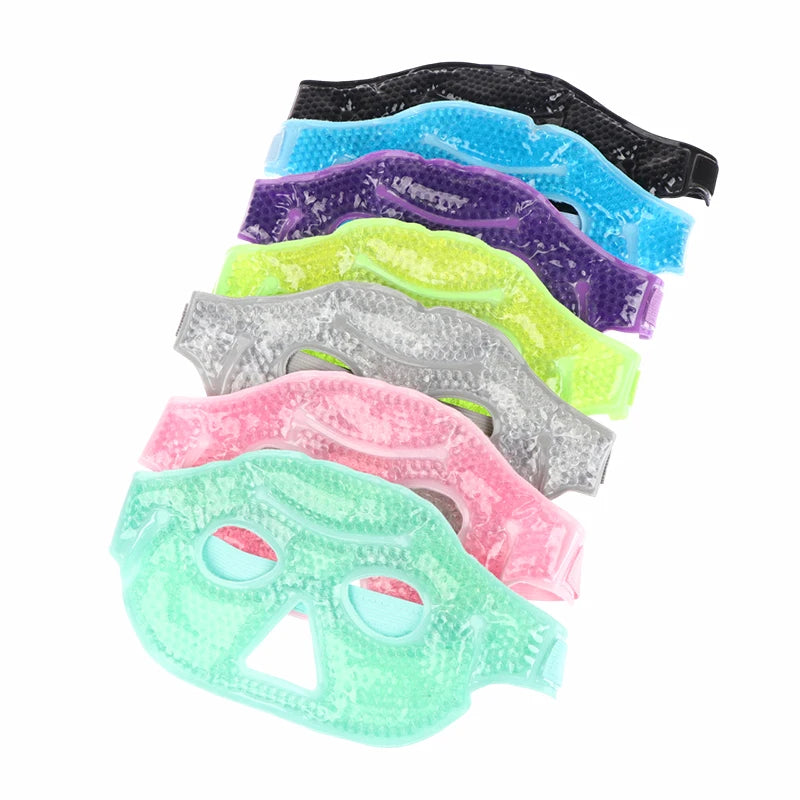 Reusable Cooling Eye Mask with Gel Beads - Cold Eye Compress for Puffy Eyes Stress Relief Dry Eye Relief SPA Skin Care Tool