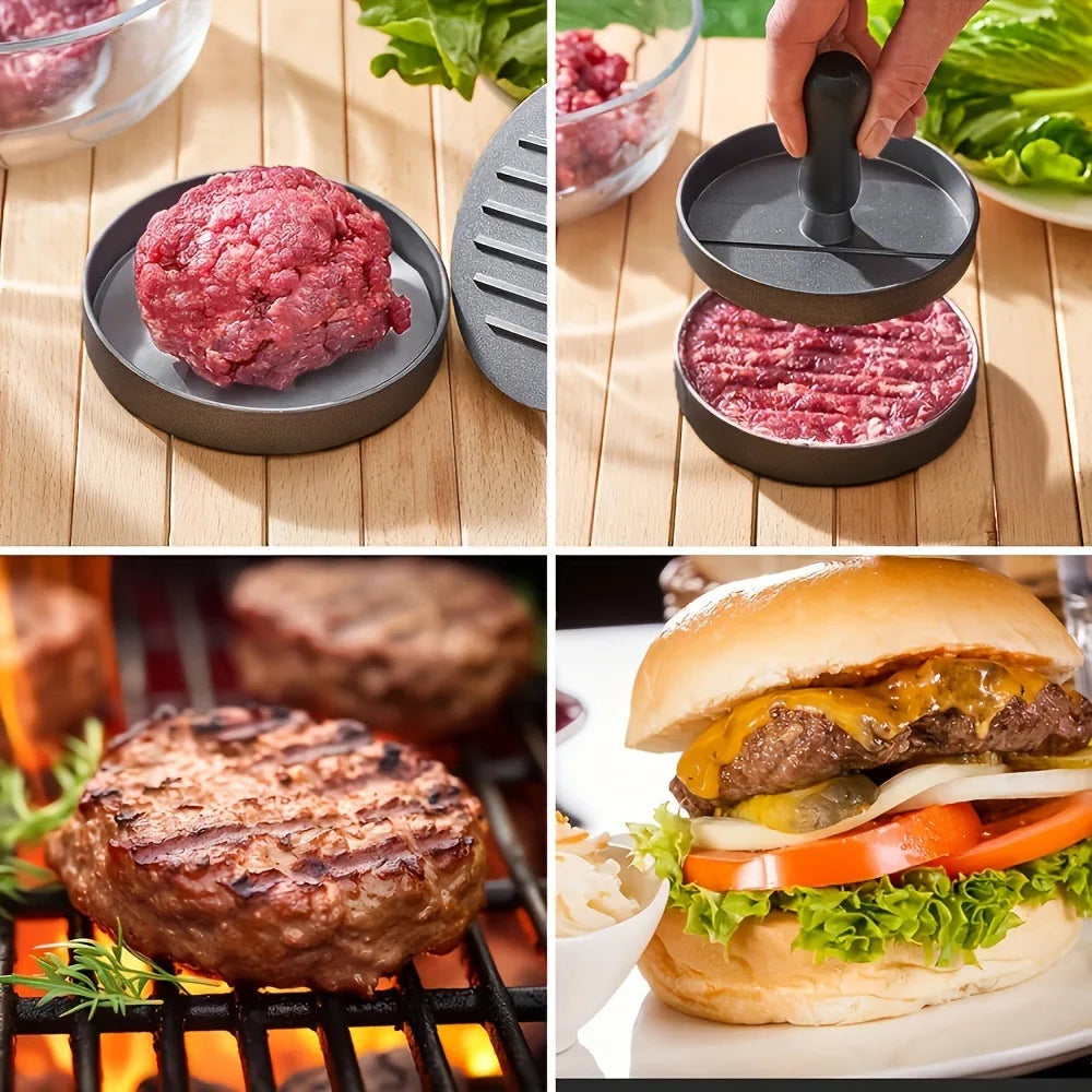 Hamburger Patty Maker Press Non-Stick No Deformation Manual Round Rice Ball Durable Portable Convenient Kitchen Beef BBQ Tools