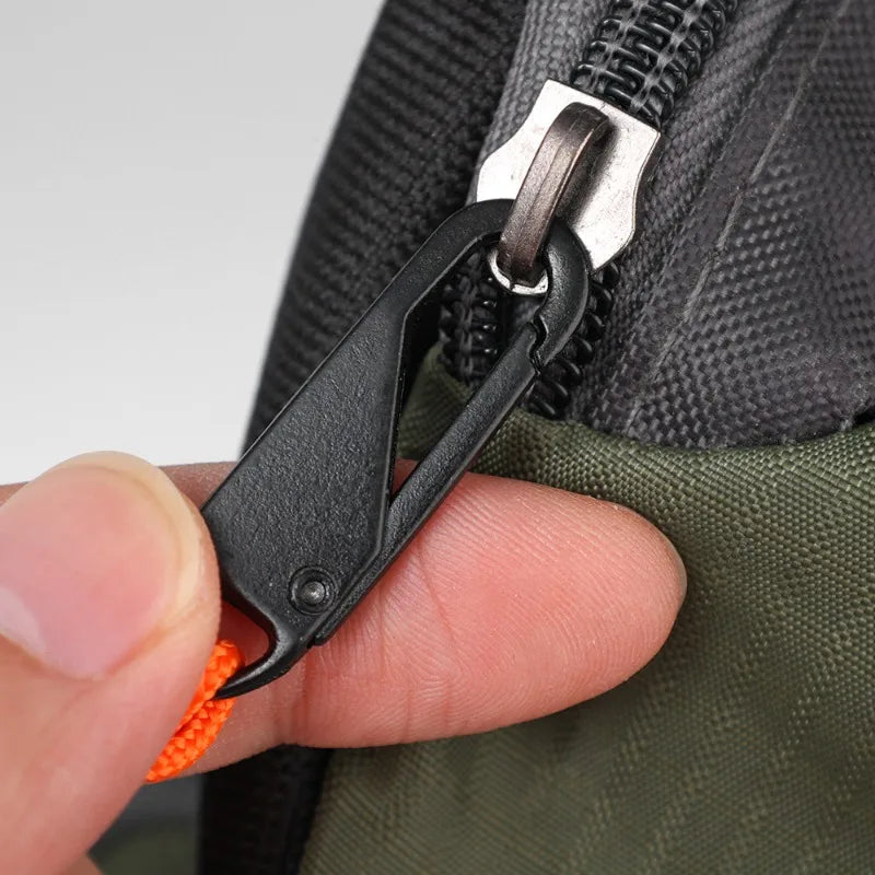 Universal Metal Zipper Pull Outdoor Bag Zipper Pull Head Umbrella Rope Woven Zipper Replaceable DIY Craft Sewing Tool Repair Kit