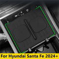 Silicone Center Console Wireless Charger Protection Pad upgrade Silica Gel Cover For Hyundai Santa Fe 2024 2025 Car Accessories