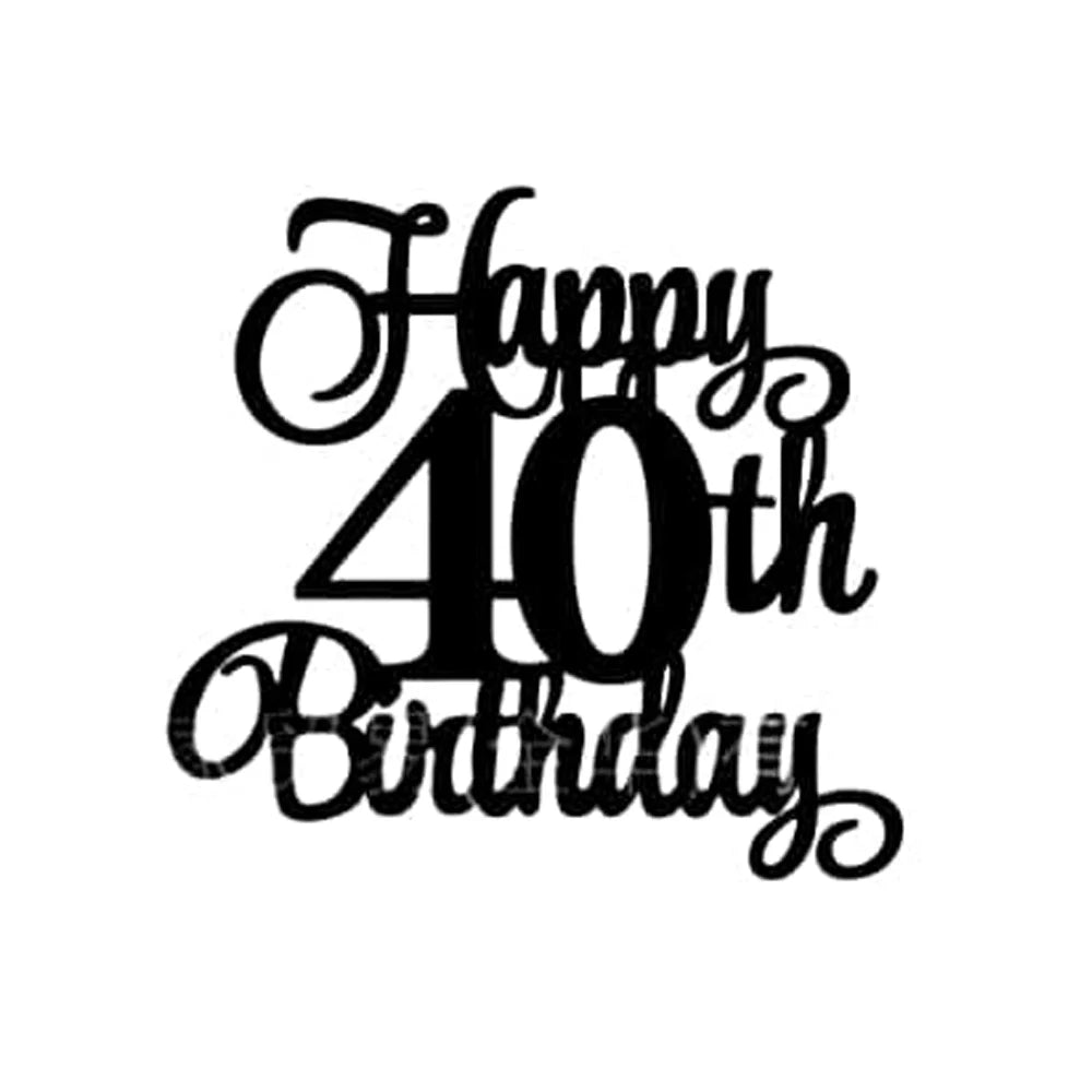 1 pcs Personalised Age Cake Topper Cupcake Flag Happy Birthday Glitter 30th 40th 50th 60th 70th 80th 90th Decor Adult Kids