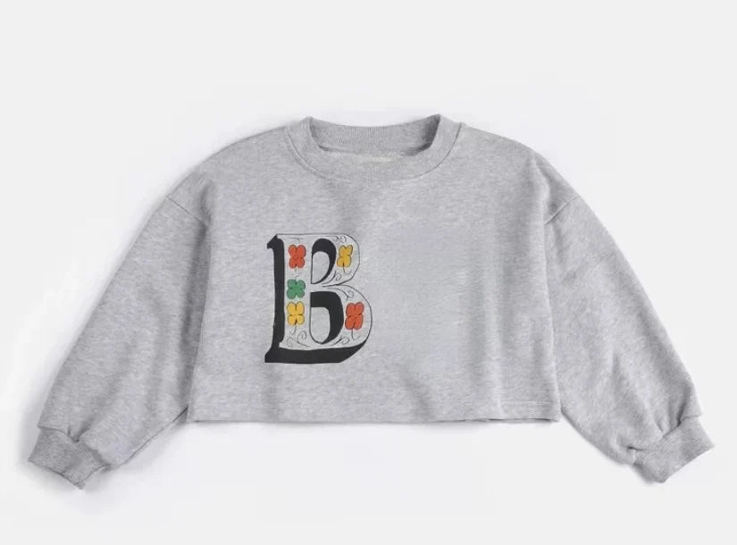 Kids' Sportswear Set 2026 Spring/Summer New Arrival Cartoon Fashion Boys' Girls' Denim Jacket Cotton Crewneck Sweatshirt Shorts