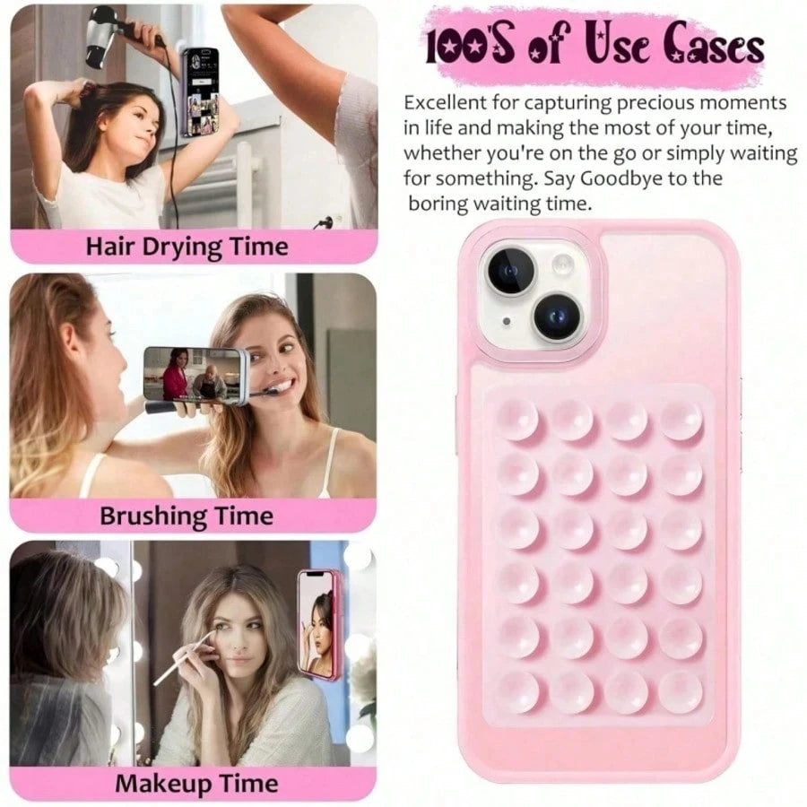 Double-Sided Suction Cup Phone Holder Glass