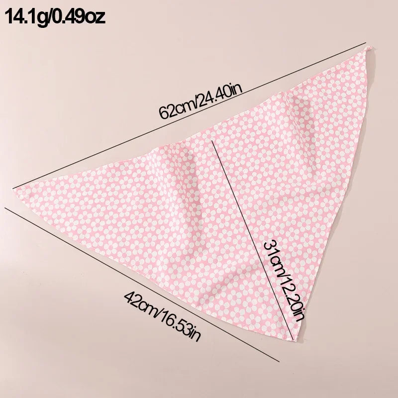 Pet Saliva Towel Pet Dog Saliva Bib Bib Cat Bib Scarf Printed Triangle Scarf