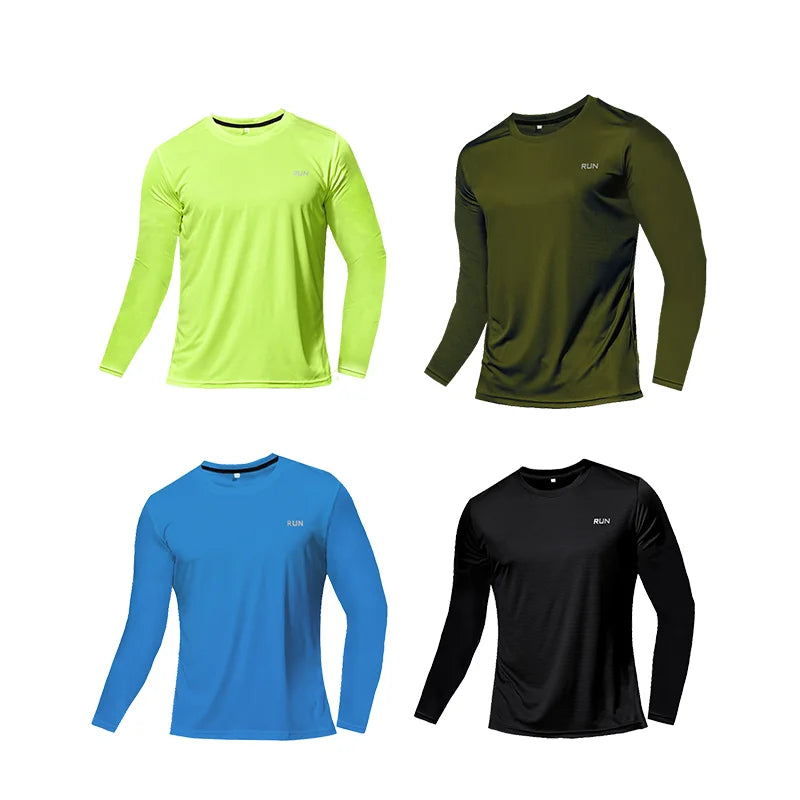 Quick Dry Breathable T-Shirt Sports Tops Training Clothes Long