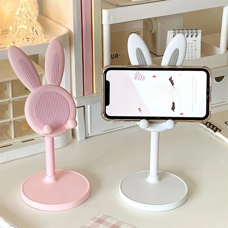 Cute Cartoon Bunny Phone Stand - Adjustable & Compatible with Iphone