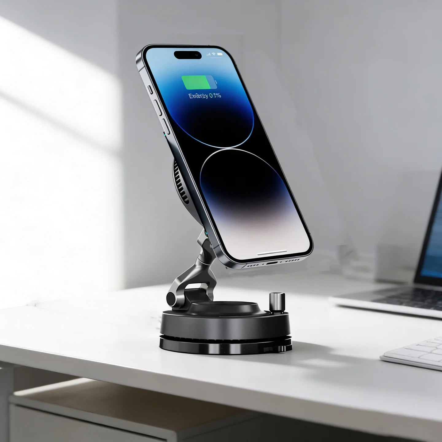 2025 Qi2.2 25w semiconductor-cooled mobile phone radiator, portable magnetic wireless charger with RGB lights.