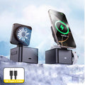 ice-Cooling For Magsafe Wireless Charger Station Stand For iPone 16~12 Pro Max/iWatch 10~2 SE/AirPods 4 Pro 3 in 1 Fast Charging