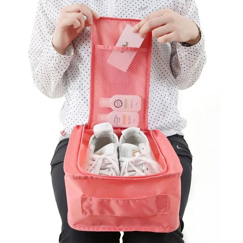 Multifunctional Portable Folding Waterproof Travel Shoes Storage Bag Pouch