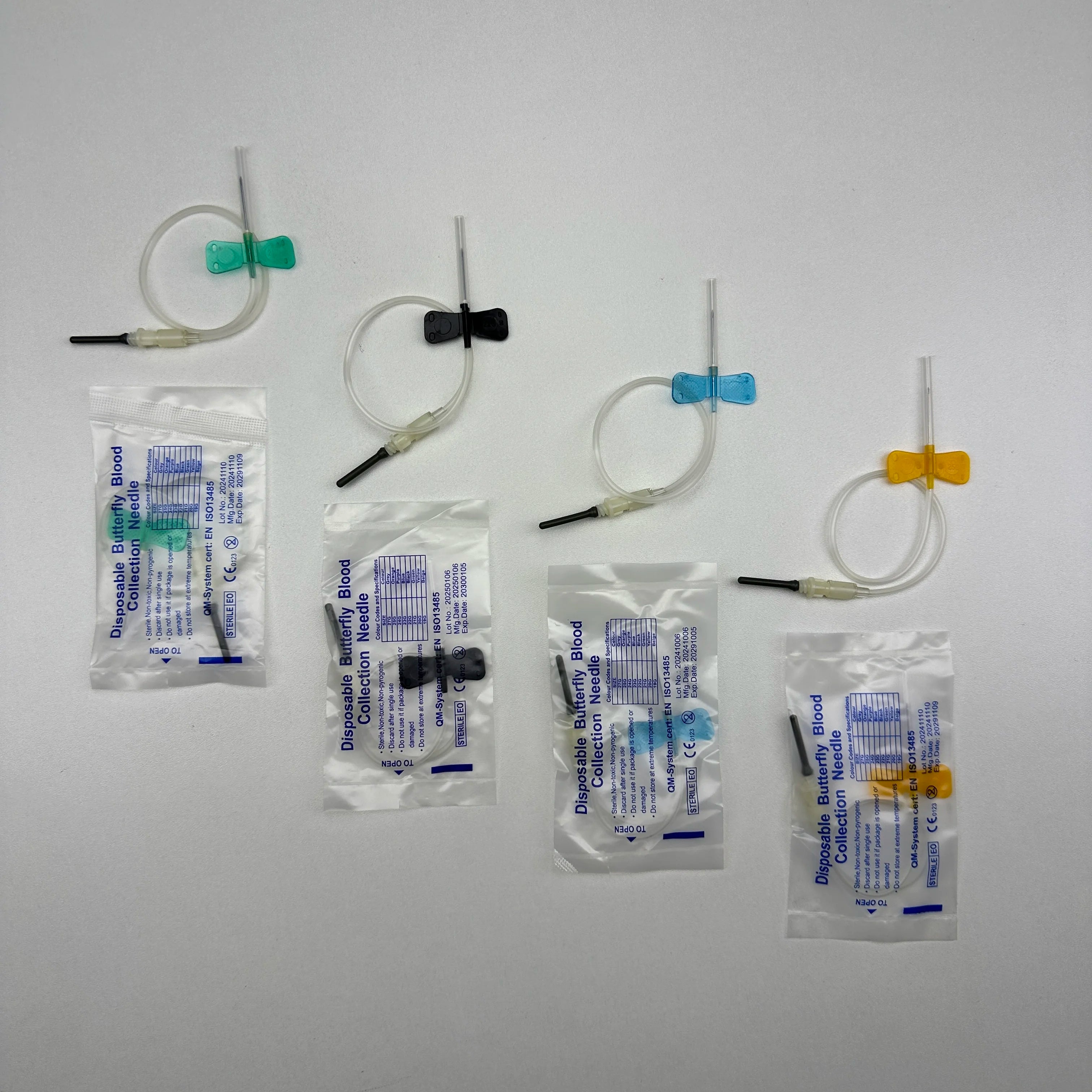 50pcs/lot Disposable Butterfly Blood Collection Needle double wing type Blood Collection Needle Pet Care Room Cat Dogs Animal