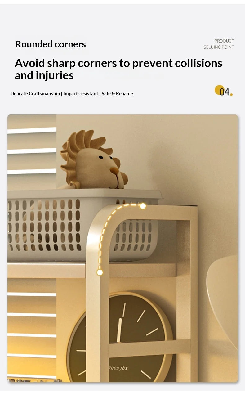 Iron Desktop Pegboard Bookshelf Multi Tier Desk Organizer Storage Shelf Student Computer Workstation Tidy Rack Cabinet Furniture