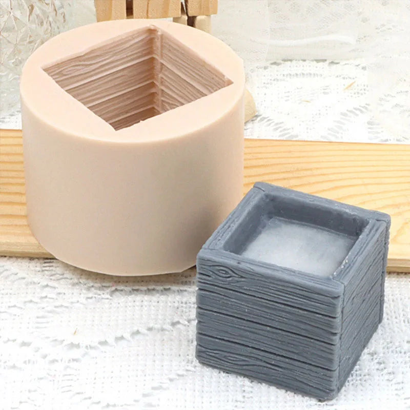 Succulent Flower Pot Silicone Mold DIY Flower Plant Gypsum Candle Making Resin Soap Mould Handmade Cement Clay Molds Home Decor