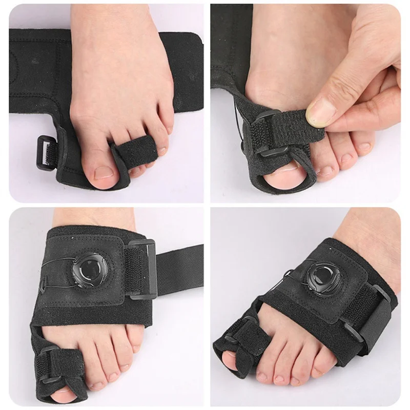ABXE-Bunion Corrector With Toe Separators, Orthopedic Toe Straightener, Adjustable Knob Bunion Splint For Bunion Relief,Right Du