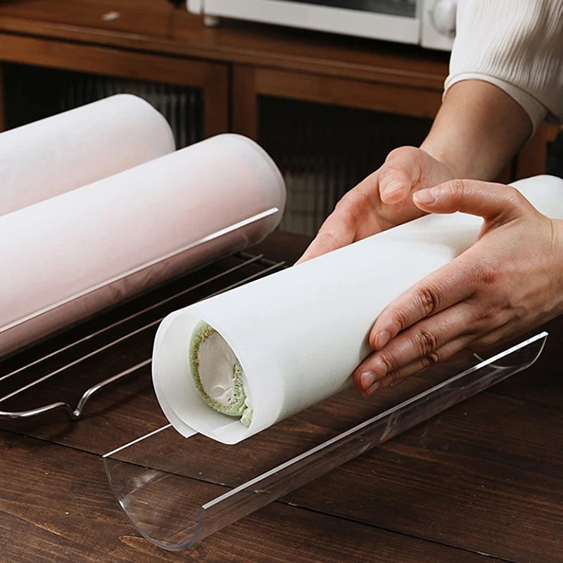 New Thickening 30CM Cake Roll Shaping Insert Mold U-shaped Transparent Retainer Semicircle Pastry Baking Kitchen Tool