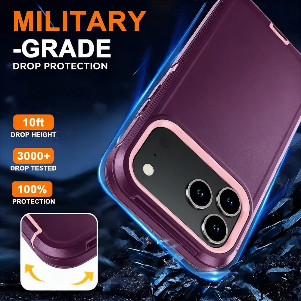 3in1 Defend Phone Case For iPhone 18 16 17