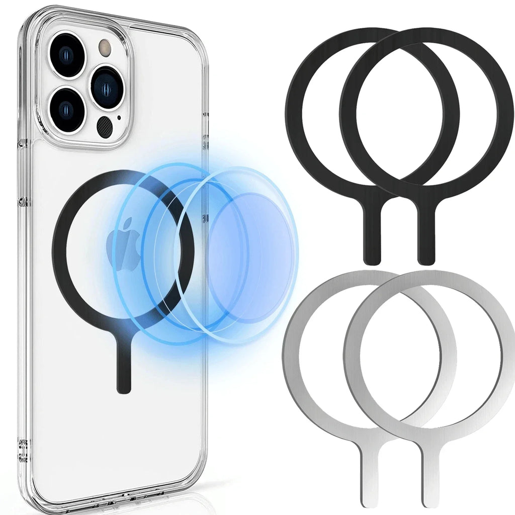 10/5/1PCS Thin Magnetic Metal Plate Ring For Magsafe Wireless Charger Iron Sheet Sticker Magnet Car Phone Holder Universal