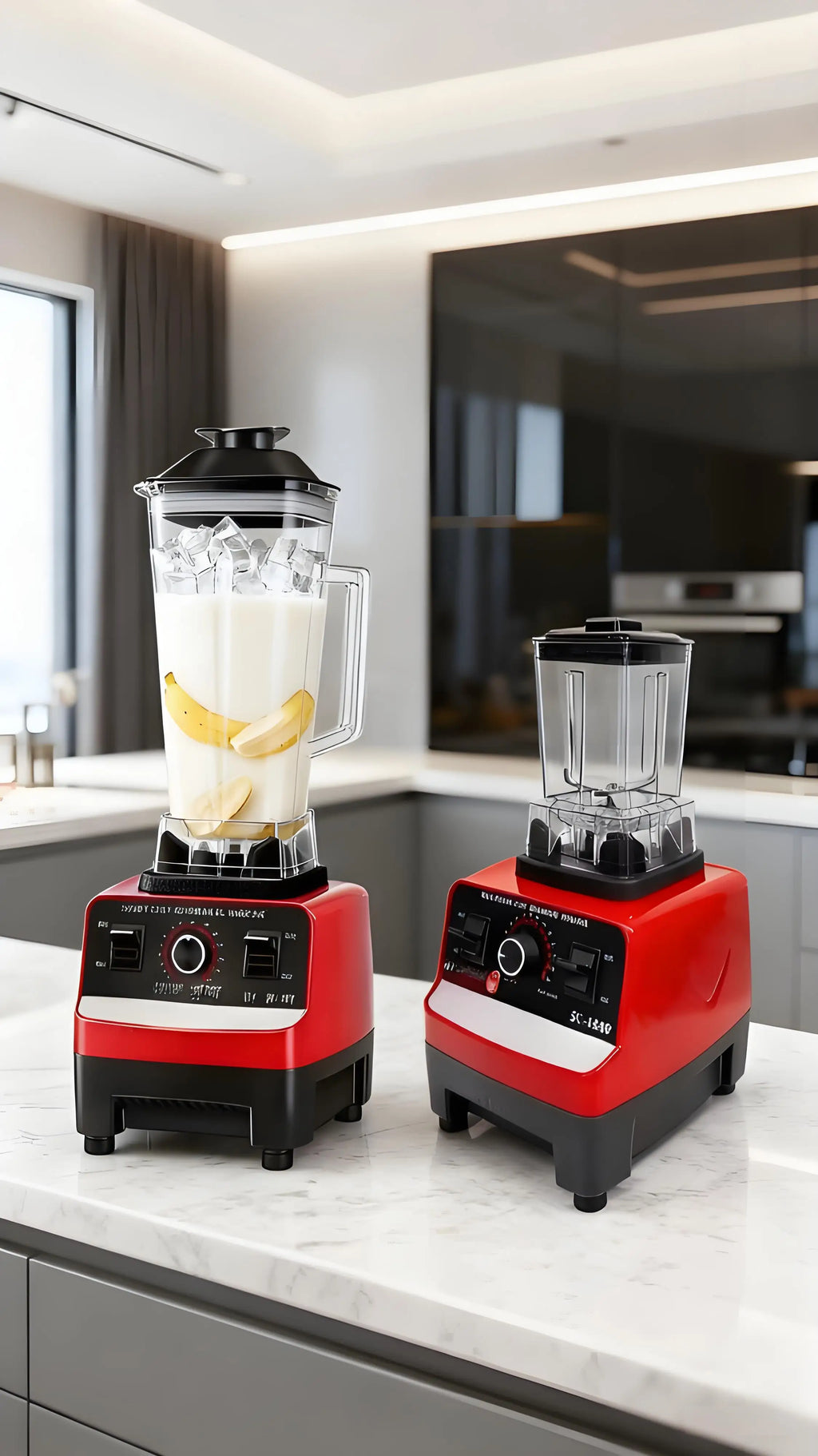 2-in-1 Professional Blender & Mixer - 2L High Power Ice Crusher, Smoothie Maker, Soy Milk & Food Processor for Home Kitchen