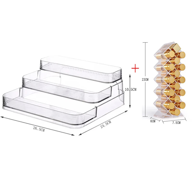3 Tier Desktop Perfume Shelf Bathroom Makeup Organizer Perfume Aromatherapy Organizer Skin Care Product Storage Rack Organizer