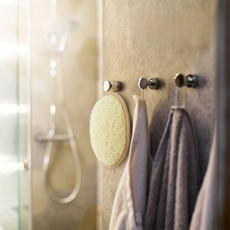 Natural Loofah Body Scrubber Bath Exfoliating Sponge Soft Shower Brush Cleaner Pad Exfoliator Shower Puff Body Skin Care Tool