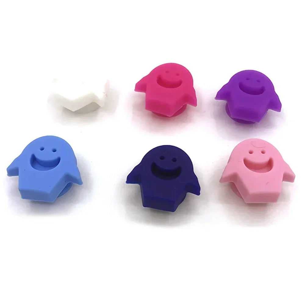 6Pcs Cool Wine Beer Glasses Recognizer Party Dedicated Suction Cup Wine Glass Silicone Label Marker Kitchen Bar Accessories Cute