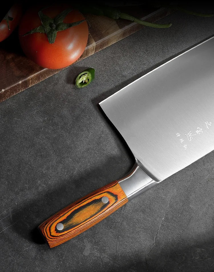 Stainless Steel Kitchen Cleaver Knife Dual-purpose Slicing Chopping Knife Stainless Chef's Slicing Knives coltello tascabile