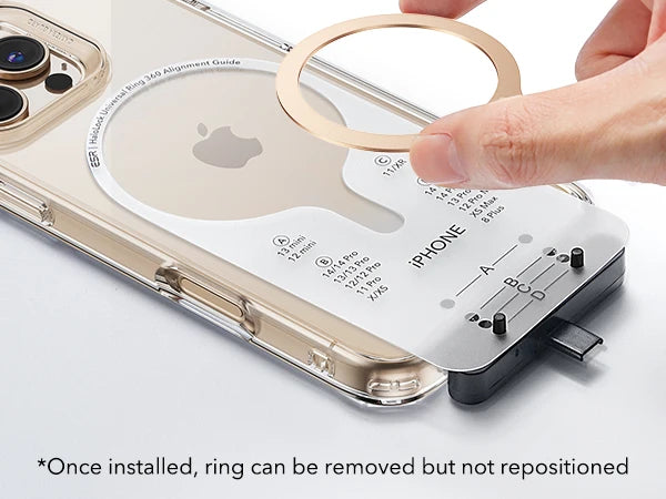 ESR for MagSafe Ring Magnet (HaloLock) Universal Magnetic Wireless Charger Kit for iPhone 17/16/15/14/13/12&Galaxy S26/25/24/23