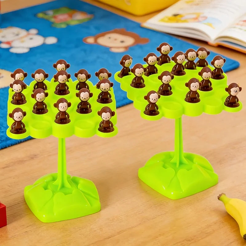 1PC Creative Balancing Tree Toy Digital Monkey Balance Scale Educational Number Board Game Adult Learning Party Toys