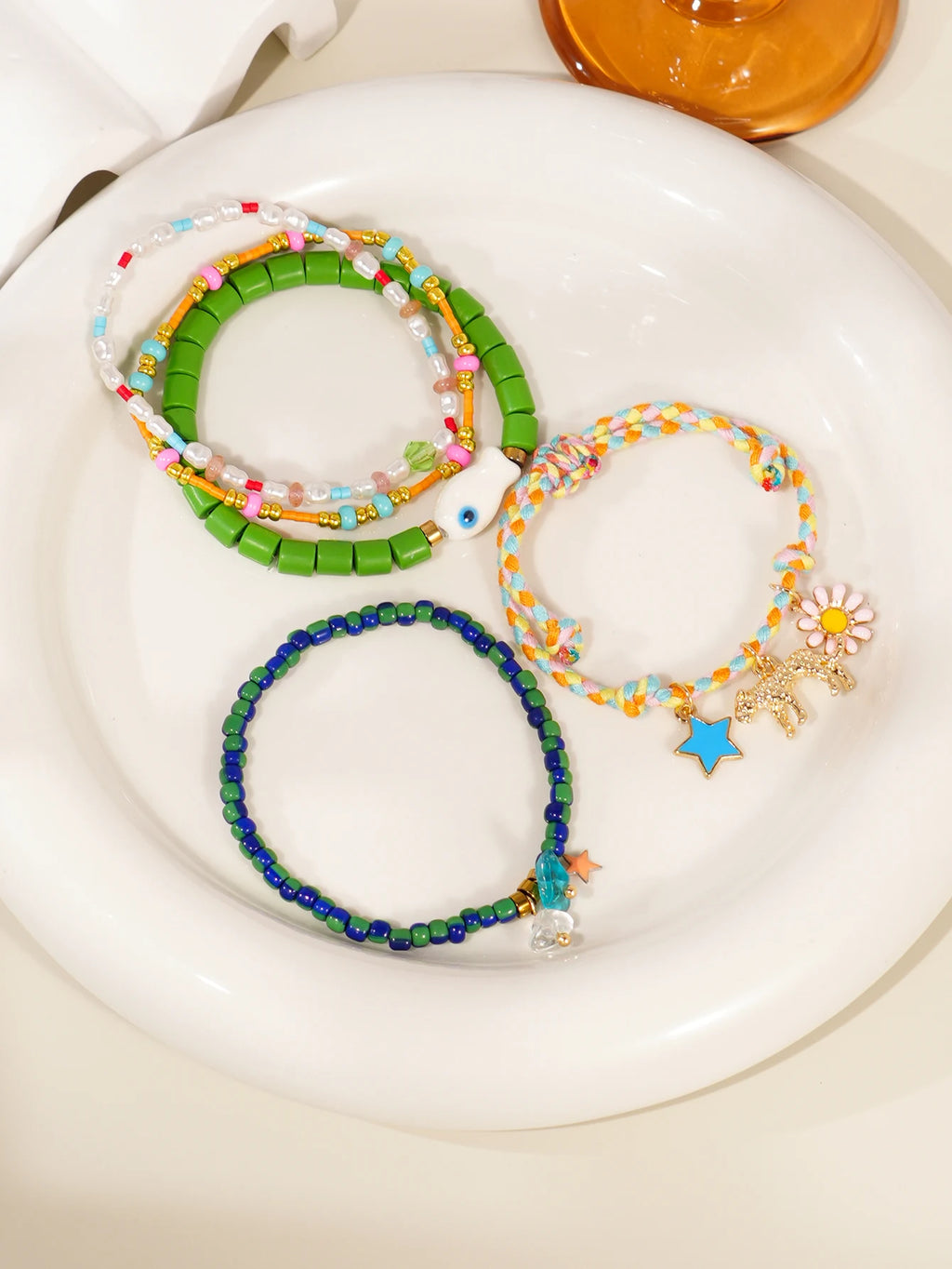 Y2K Style Stacking Bracelet Set