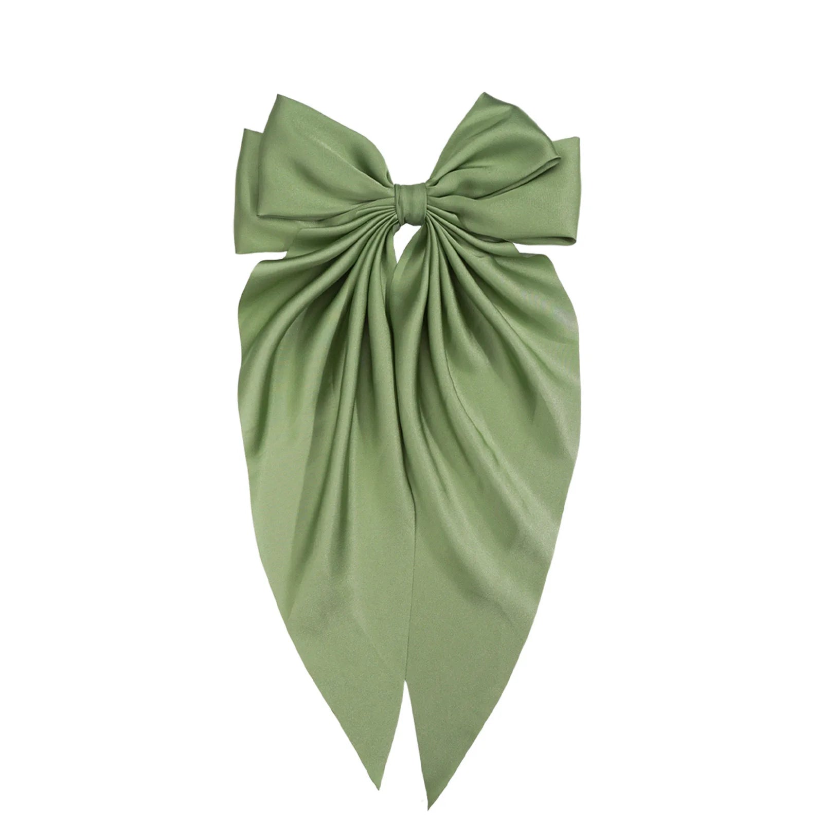 30 Solid Elegant Satin Bow Hairpin Women Girls Spring Hair Clips Headwear Ponytail Hairclips Barrettes Girls Hair Accessories