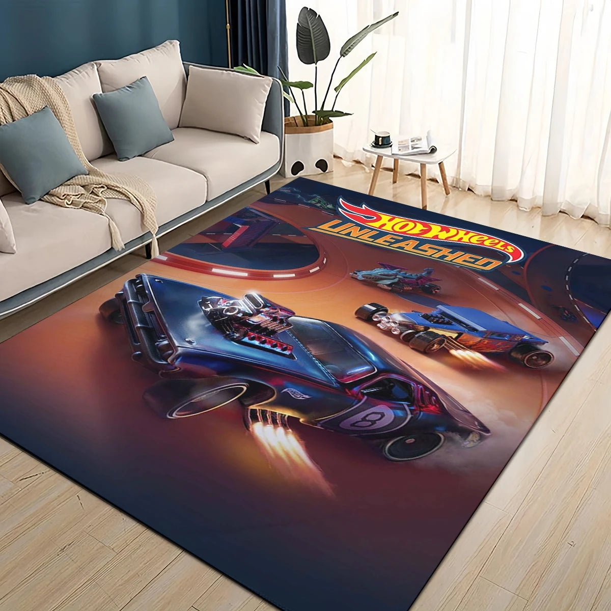 Hot Wheels 27 Style New Racing Car Cartoon Carpet Rug for Living Room Bedroom Home Sofa Decoration,Kids Play Non-slip Floor Mat