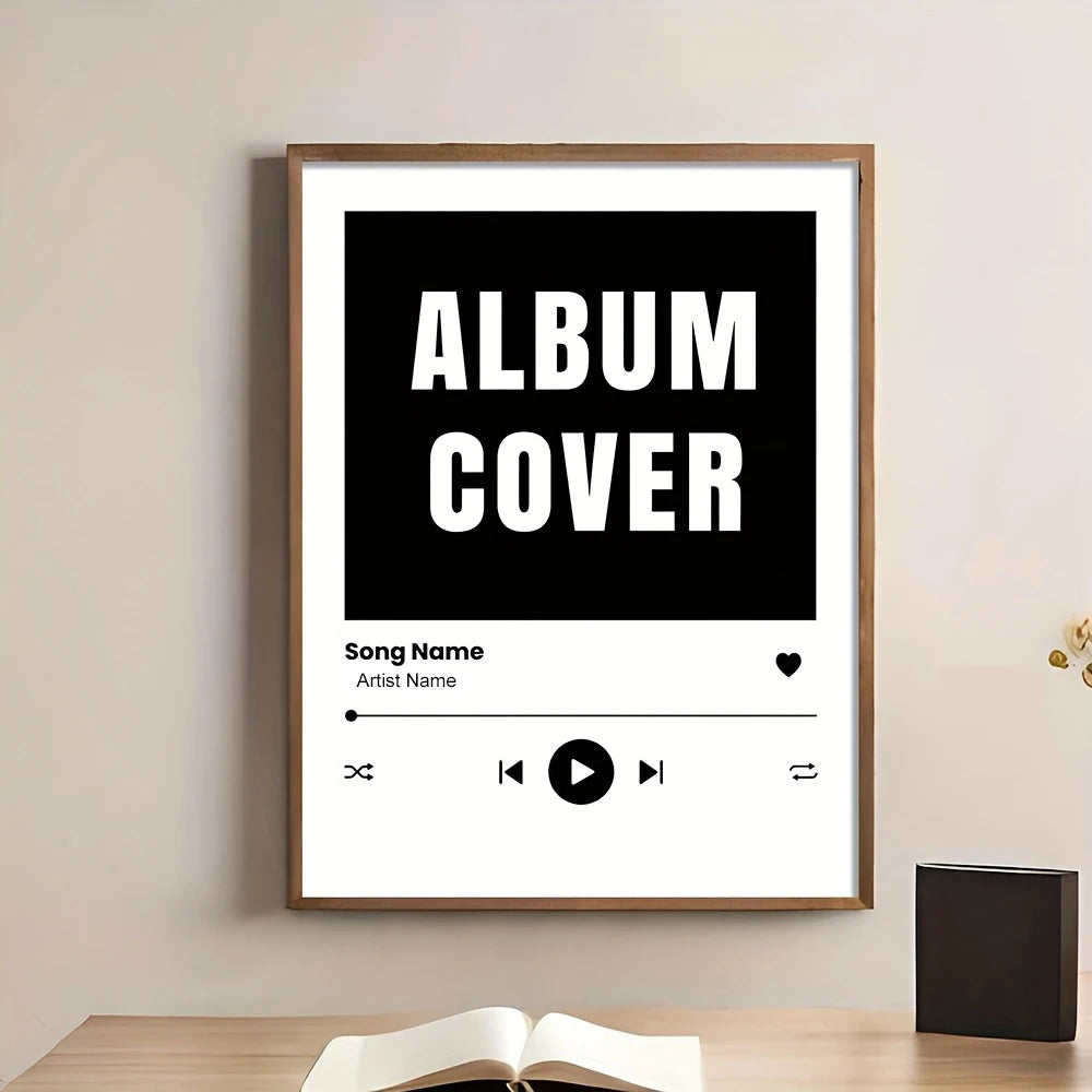 Custom Song Poster Music Wall Art Album Cover Print Music App