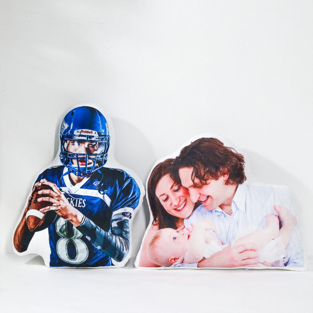 Custom Shape Photo Pillow Personalized Gift for Loved Ones Unique Anniversary Birthday Present, Creative cushion with Your Image