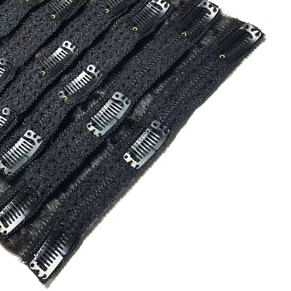 Clip In Hair Extensions Human Hair Brazilian Straight Clip