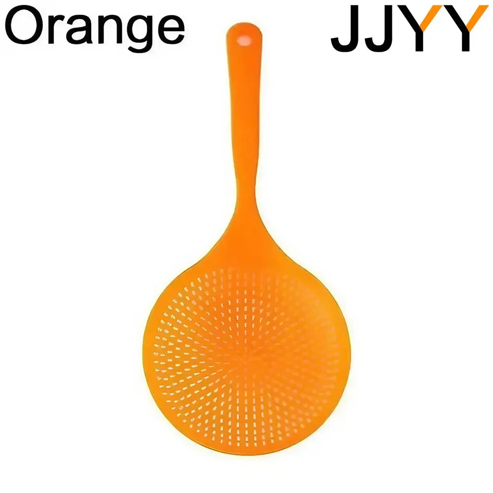 Large, Thickened, Long-handled Strainer Spoon for Draining Noodles and Dumplings in A Household Kitchen Kitchen Tools