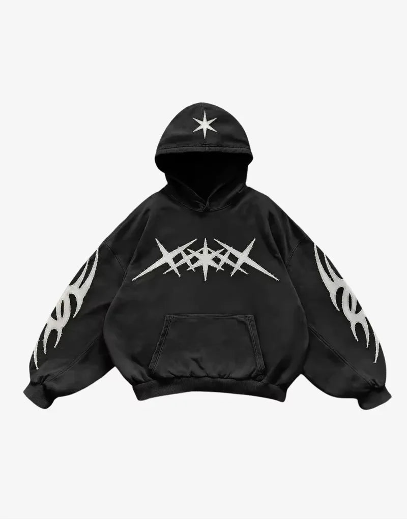 Woman Hoodie Goth Vintage Hoodies Y2K Grunge Graphic Long Sleeve Hooded Sweatshirt Harajuku Japanese Aesthetic Korean Korean