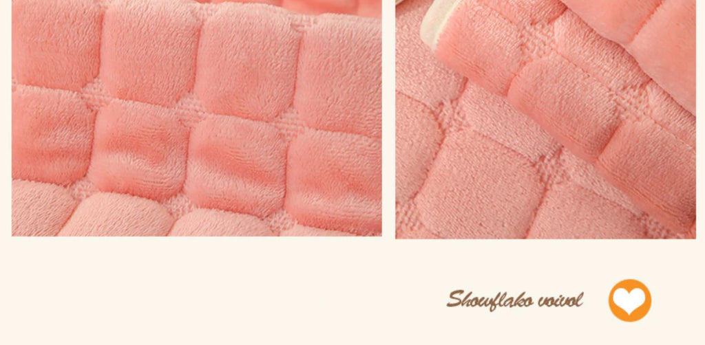 Soft Sofa Cover Thickened Solid Colour Flannel Square Quilted Sofa Cushion Warm Plush Velvet Non-Slip Universal Sofa Backrest