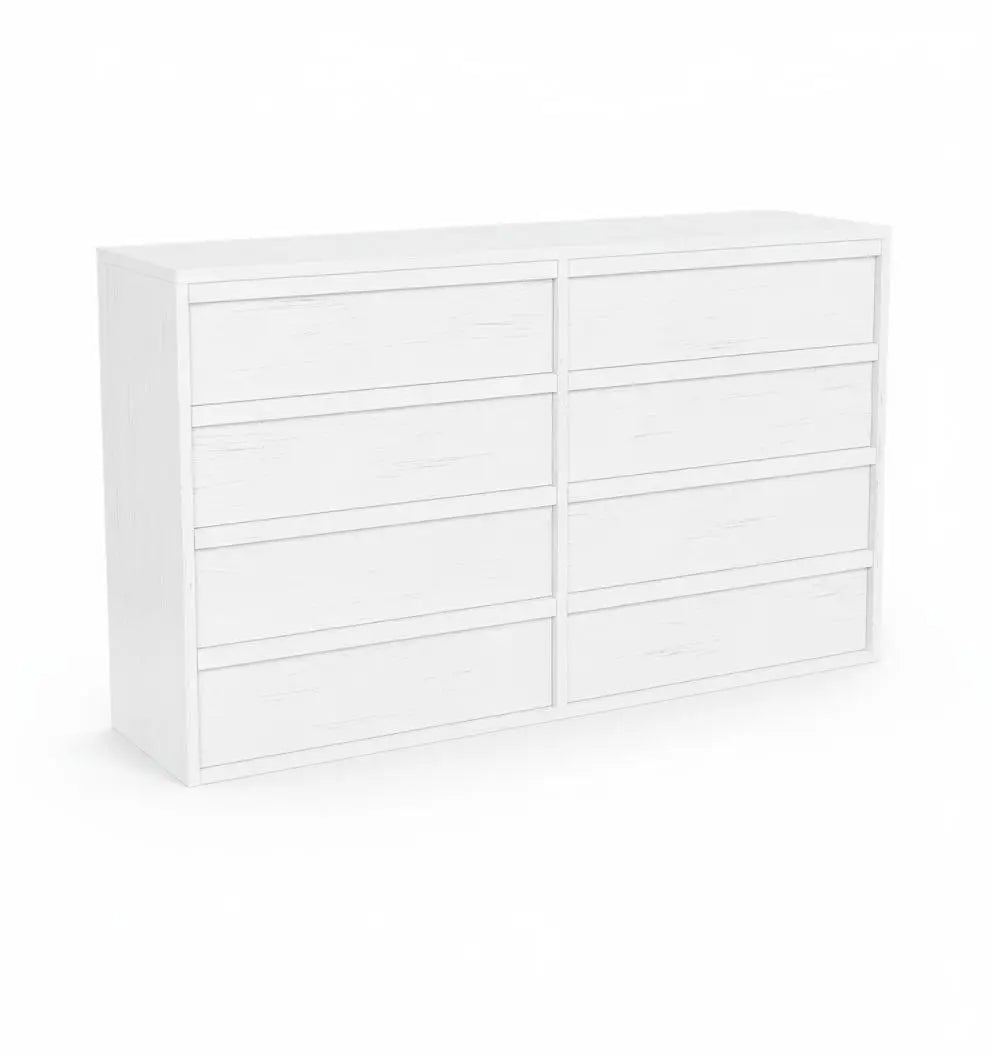 Spacious Storage Solution Wooden Dresser - Wide Chest with 6/7/8 Drawers - Modern Bedroom Furniture - Horizontal Cabinet Organizer - For Bedroom, Living Room, Entryway, Nursery