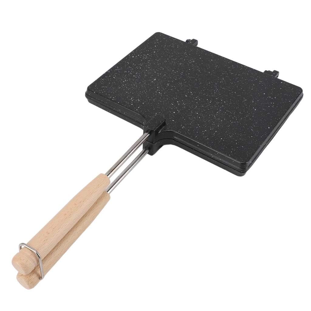 Hand Sandwich Maker Multifunctional Double Sided Prevent Stick Hand Toaster Sandwich Maker Frying Pan for Home Breakfast
