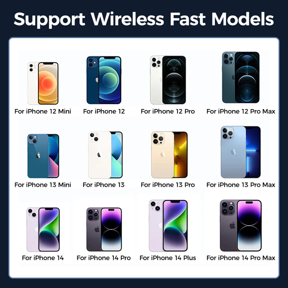 Joyroom Magnetic Car Phone Holder Colorful Wireless Charger For iPhone 15 14 13 12 Pro Max Fast Charging Car Charger Holder